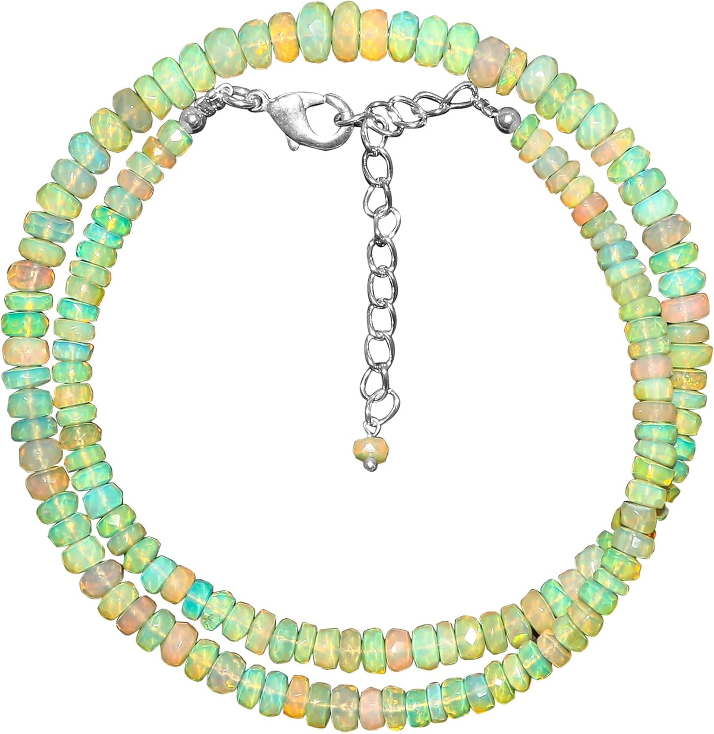 Natural Gemstone Beaded Choker Necklace for Women - Bohemian Style