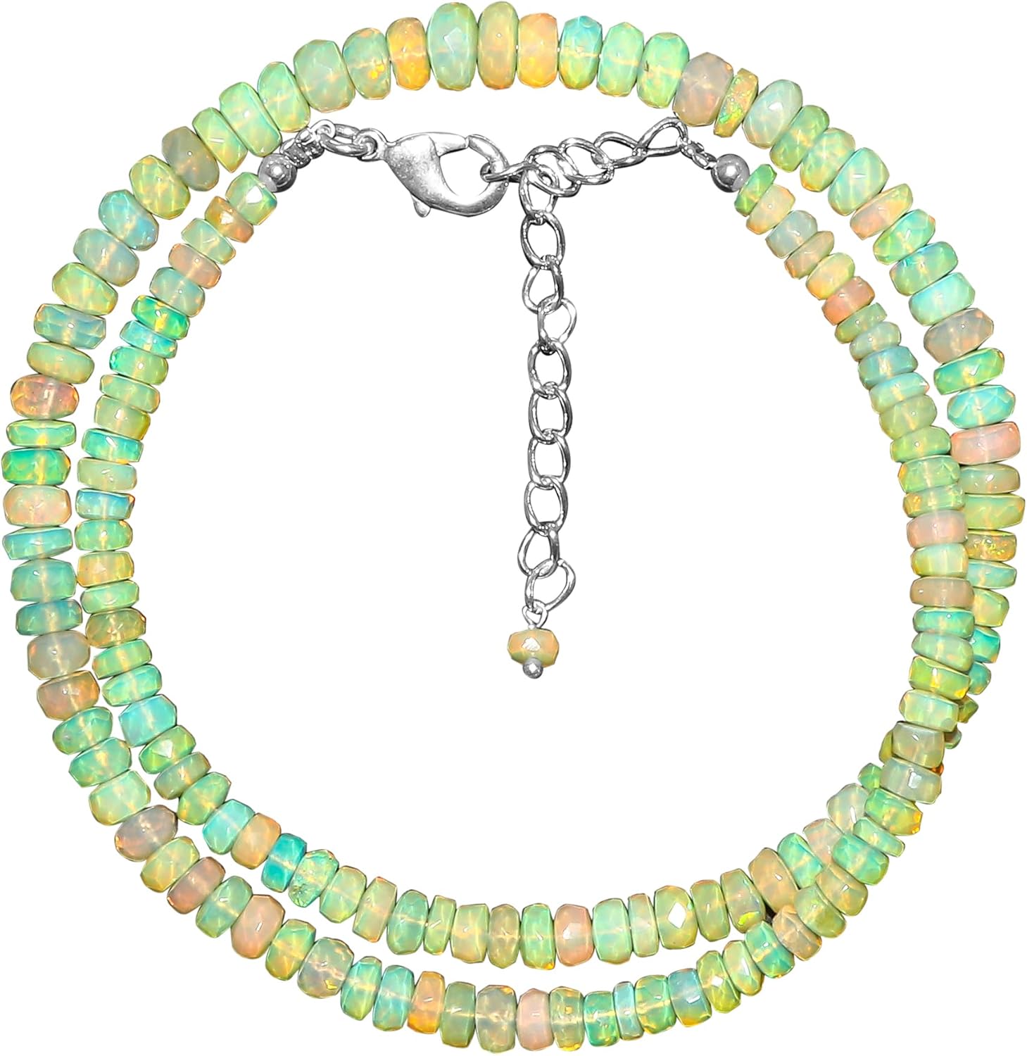 Natural Gemstone Beaded Choker Necklace for Women - Bohemian Style