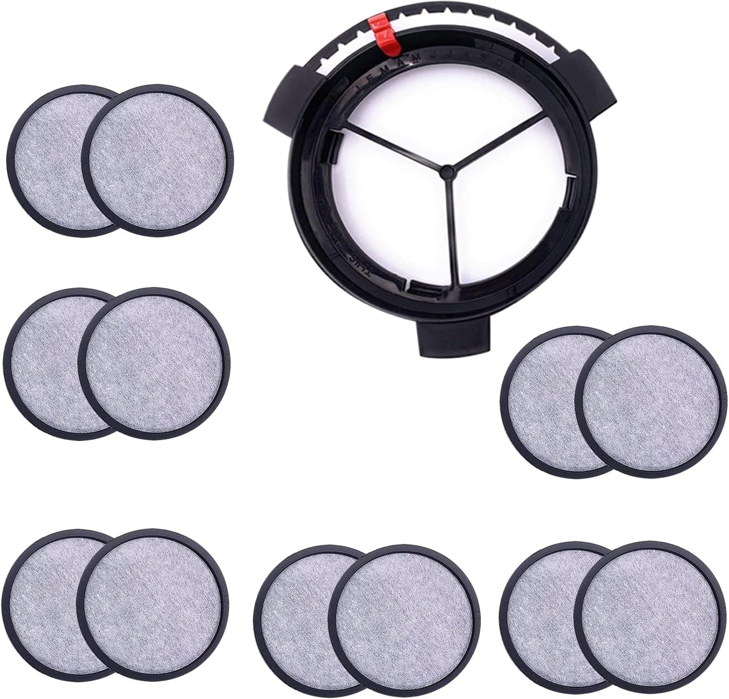 BRENSTEN 12 Coffee Filter Disks + Frame - Mr. Coffee Brewers Compatible