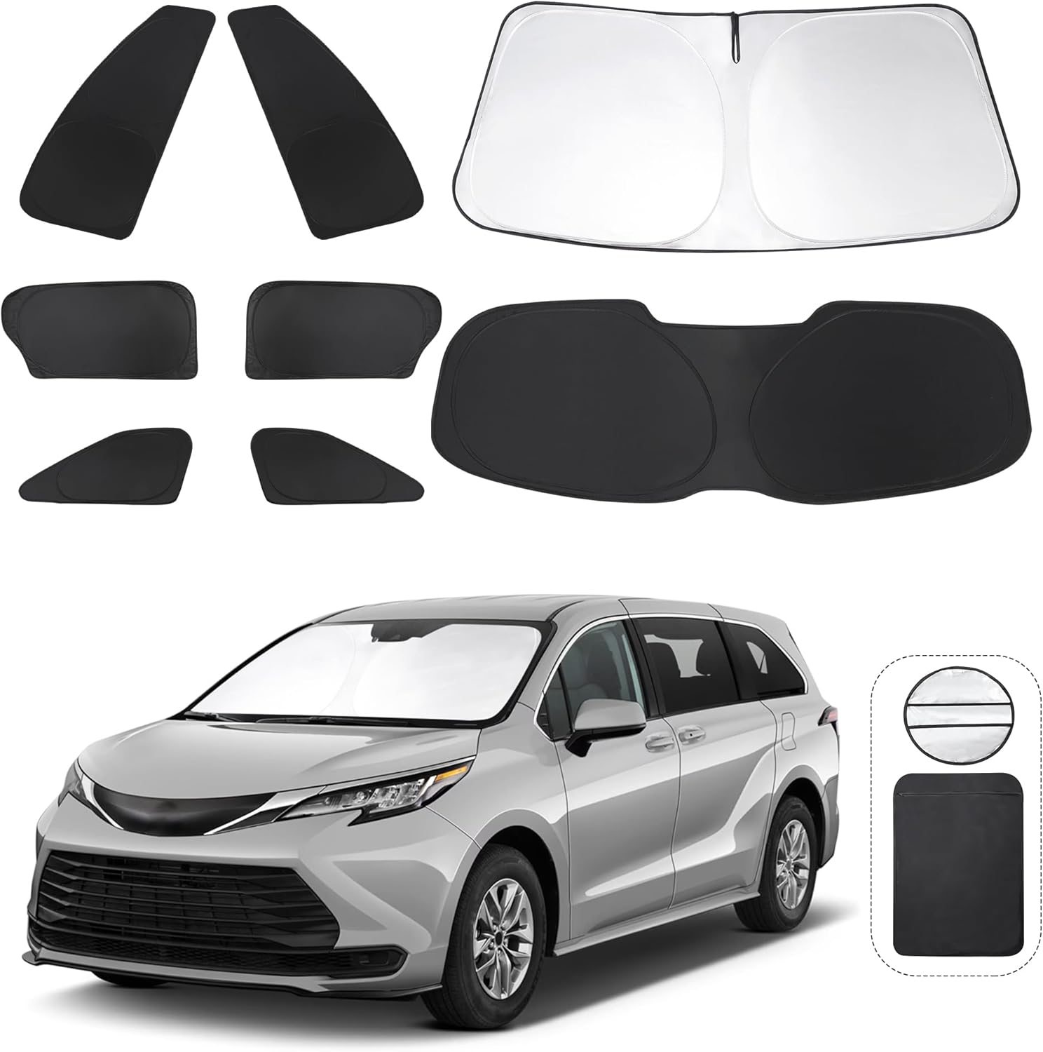 Custom Fit Window Shades for Toyota Sienna 2021-2025 Models