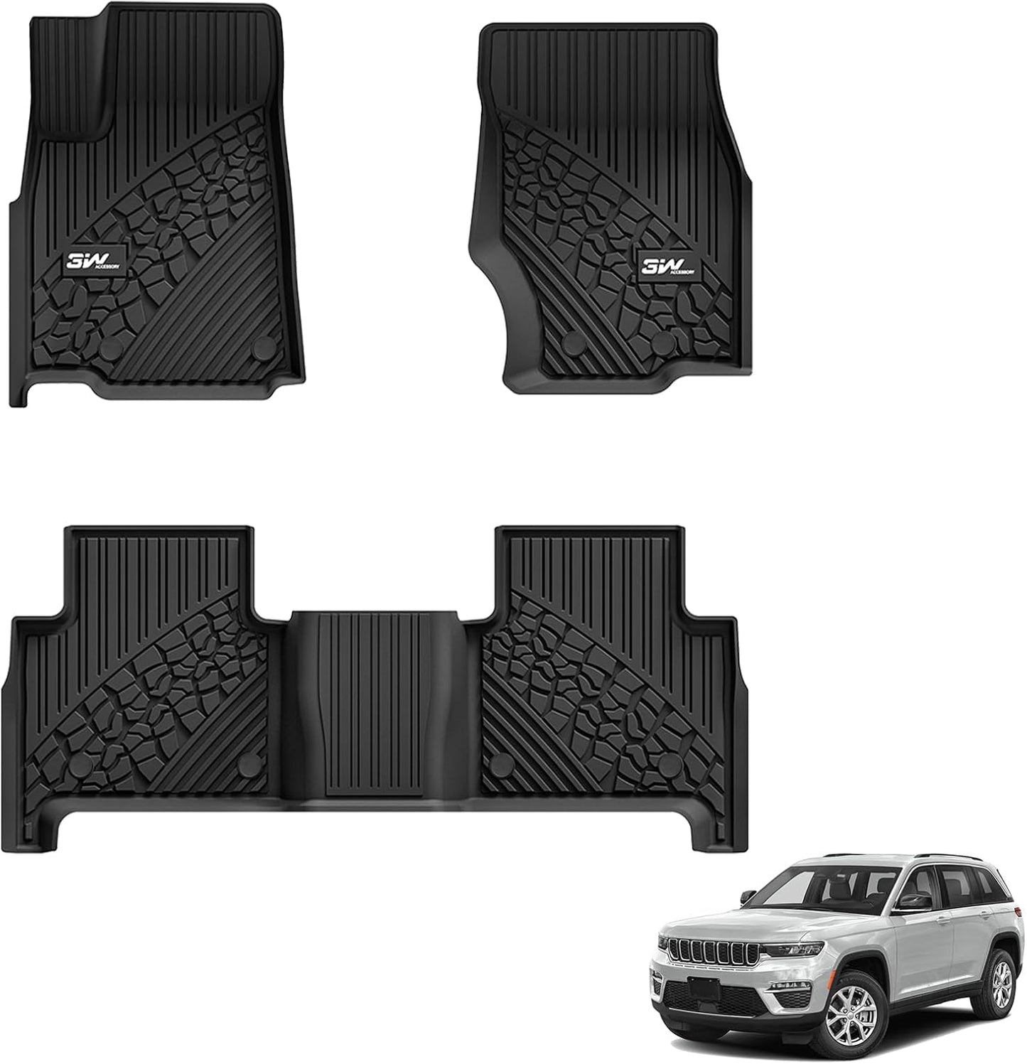 Custom Fit TPE Floor Mats for 2022-2025 Jeep Grand Cherokee