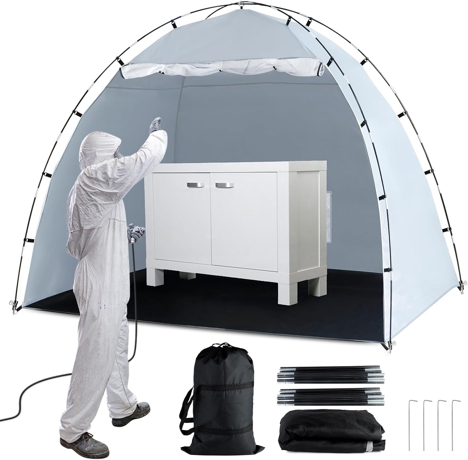Siebwin Portable Paint Booth - Spray Anywhere!