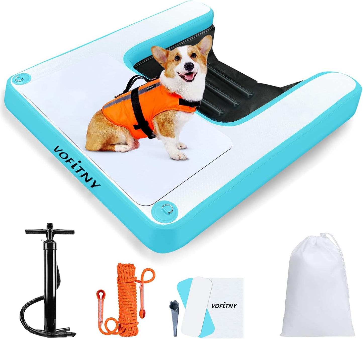 VOFiTNY Dog Boat Ramp for Small Dogs - Easy Water Access