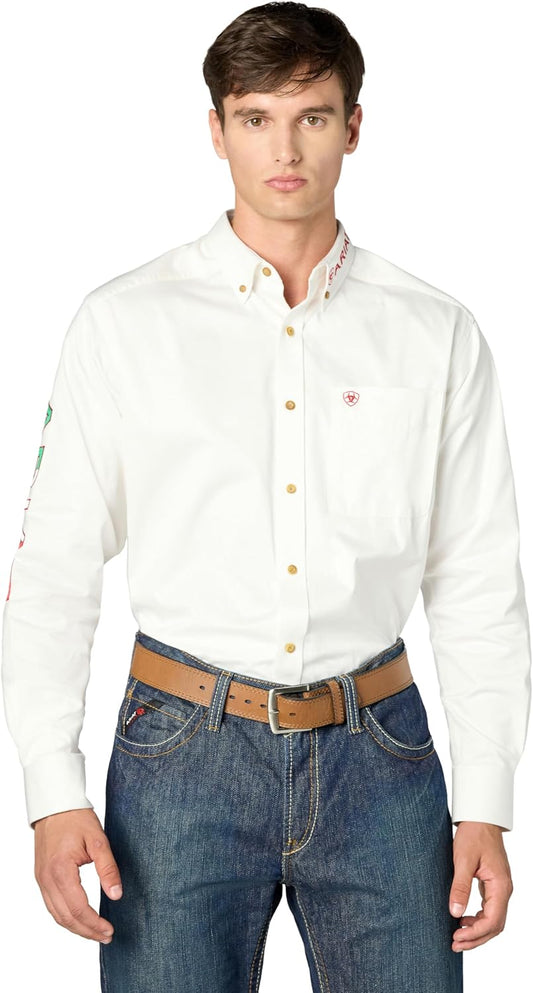 Ariat Men's Big and Tall Team Logo Long Sleeve Twill Shirt Review