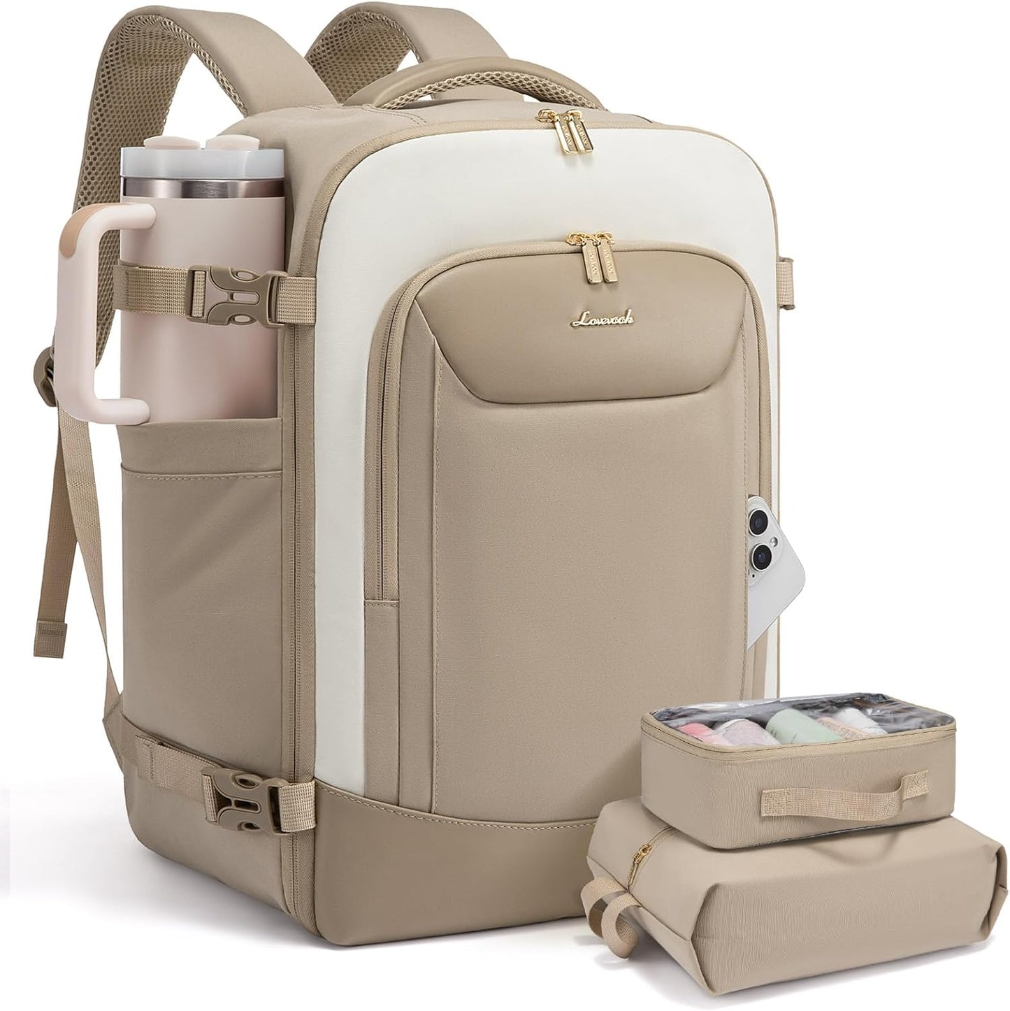 LOVEVOOK 50L Travel Backpack for Effortless Airplane Travel