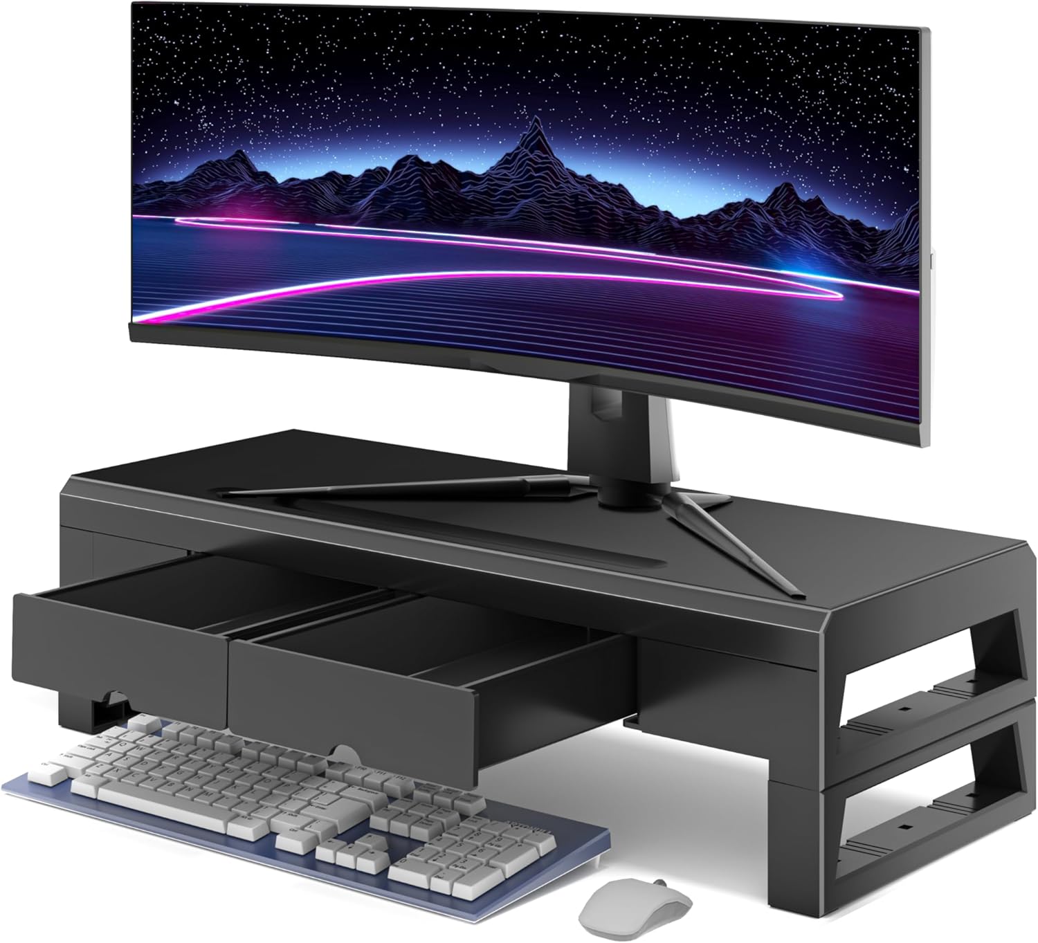 Space-Saving Desk Organizer with Drawers - GECKOSTROLL