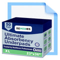 Incontinence Bed Pads 23ft x 36ft - Large Disposable Underpads 50ct