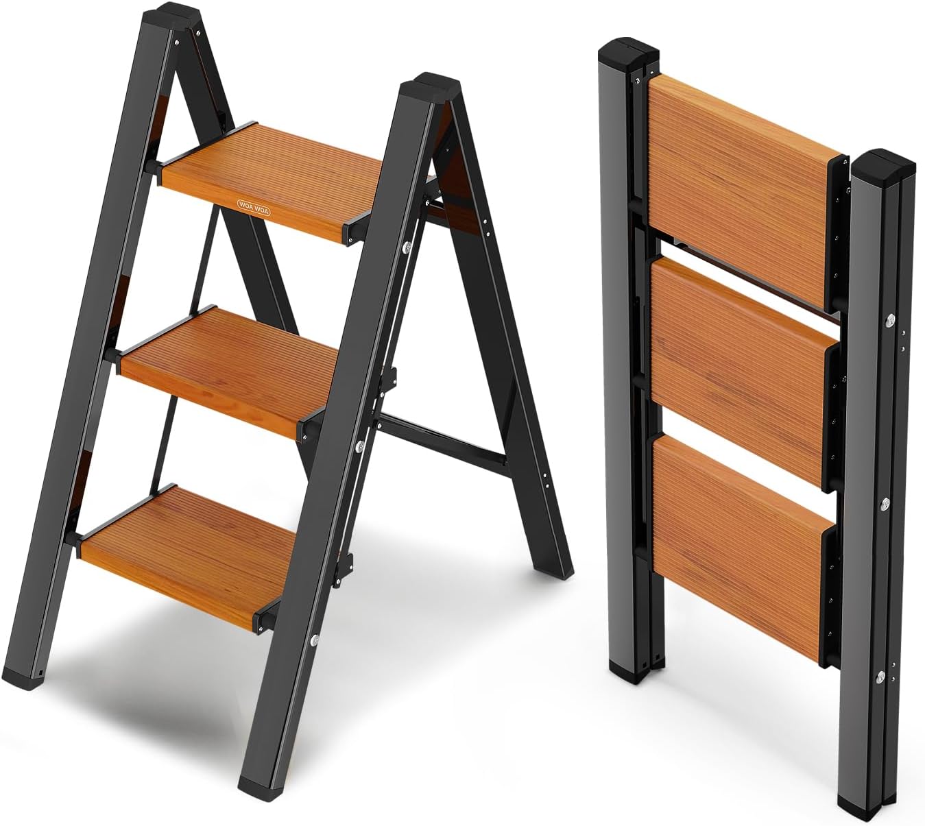 WOA WOA Step Ladder with Widened Pedals for Home Use