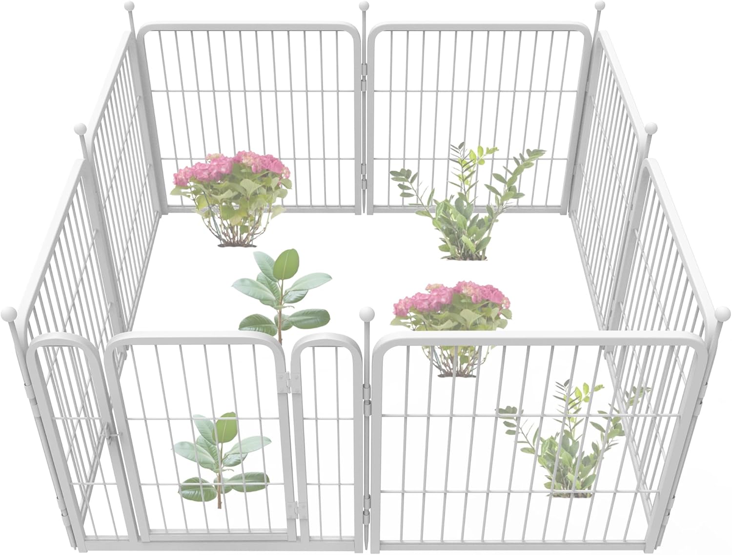 FXW Garden Fence Outdoor Heavy Duty Metal Animal Barrier 24in