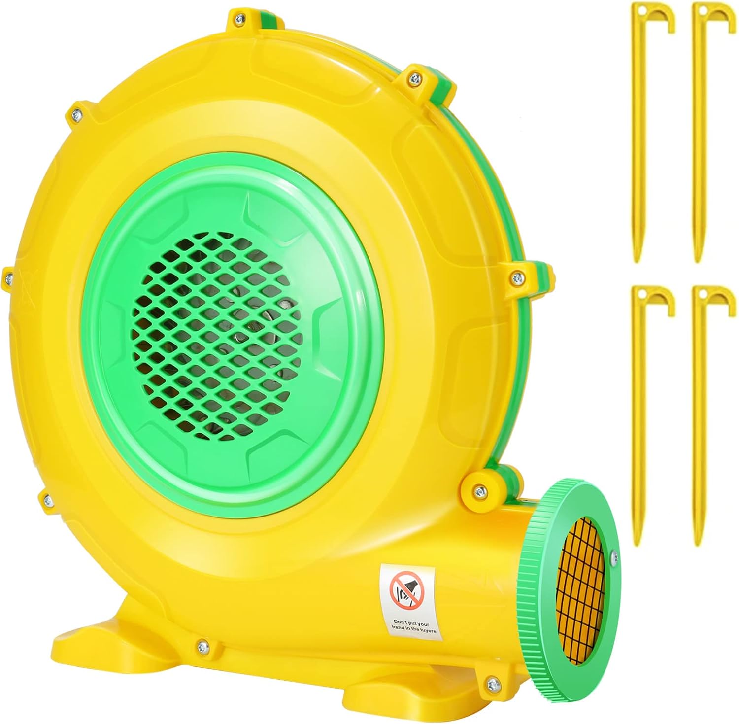 Bounce House Blower with Double-Sided Fan Blade Design