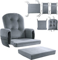 HOMBYS Glider Rocker Replacement Cushions 5 PCS - Supportive Velvet