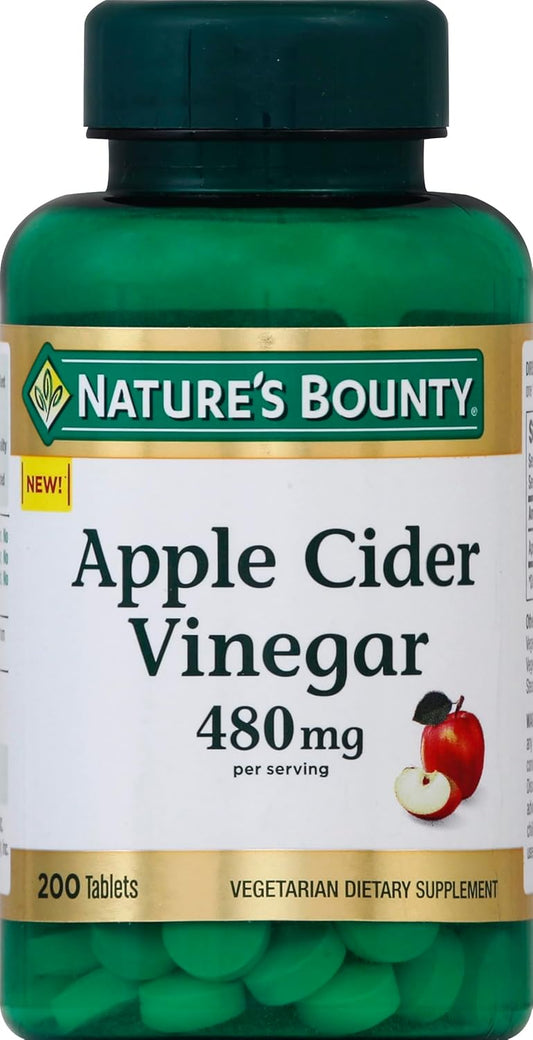 Plant-Based Apple Cider Vinegar Pills, 200 Tablets
