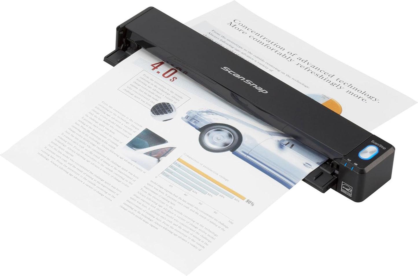ScanSnap iX100 Wireless Mobile Portable Scanner for Easy Scanning