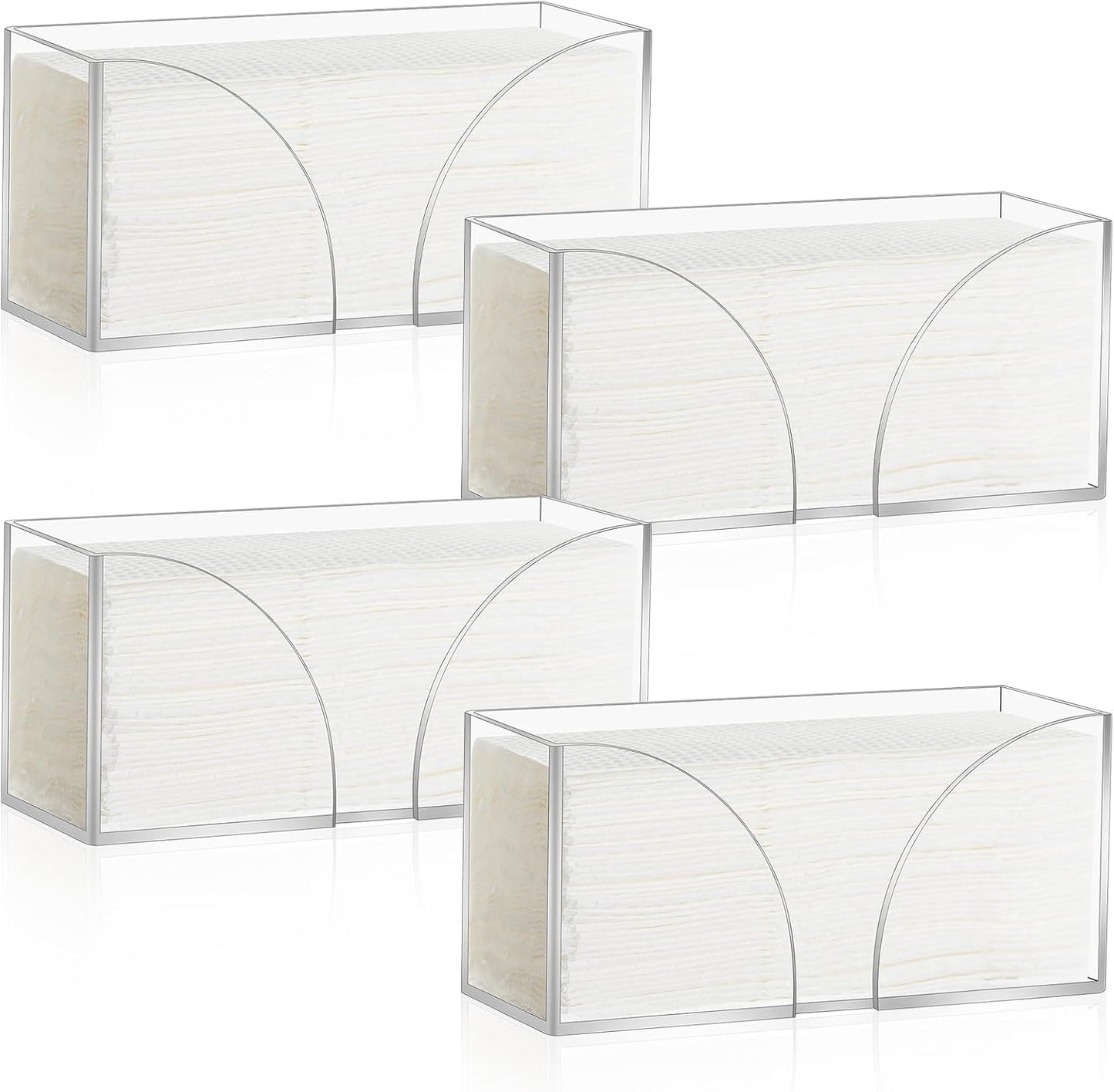 Clear Acrylic Paper Towel Dispenser for Kitchen and Bathroom