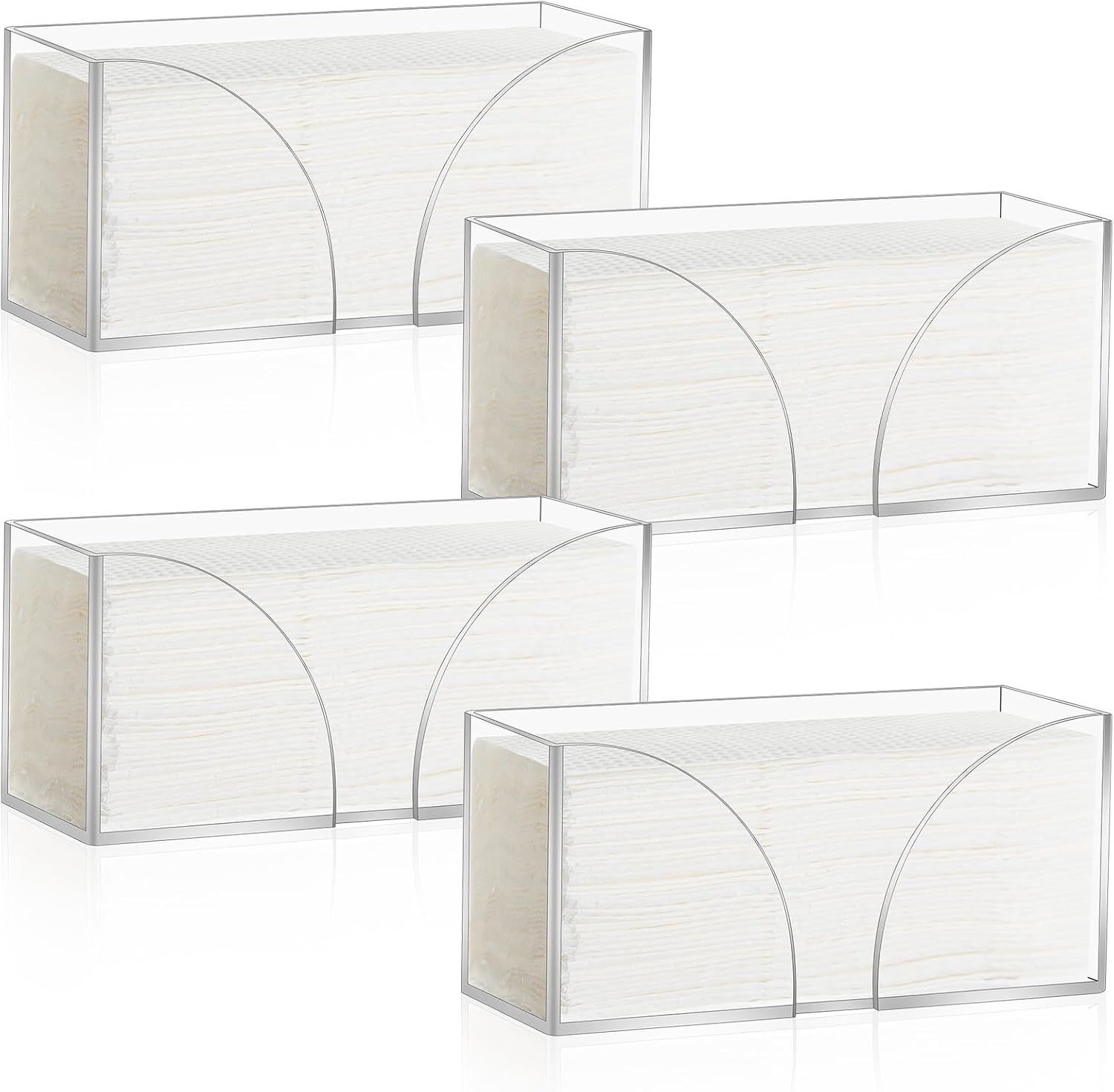 Clear Acrylic Paper Towel Dispenser for Kitchen and Bathroom