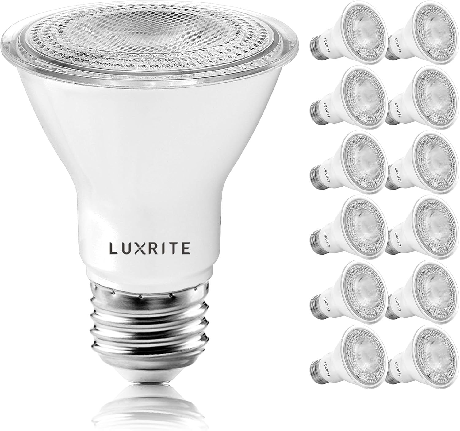 PAR20 LED Bulbs 12 Pack, 50W Equivalent, Dimmable Soft White