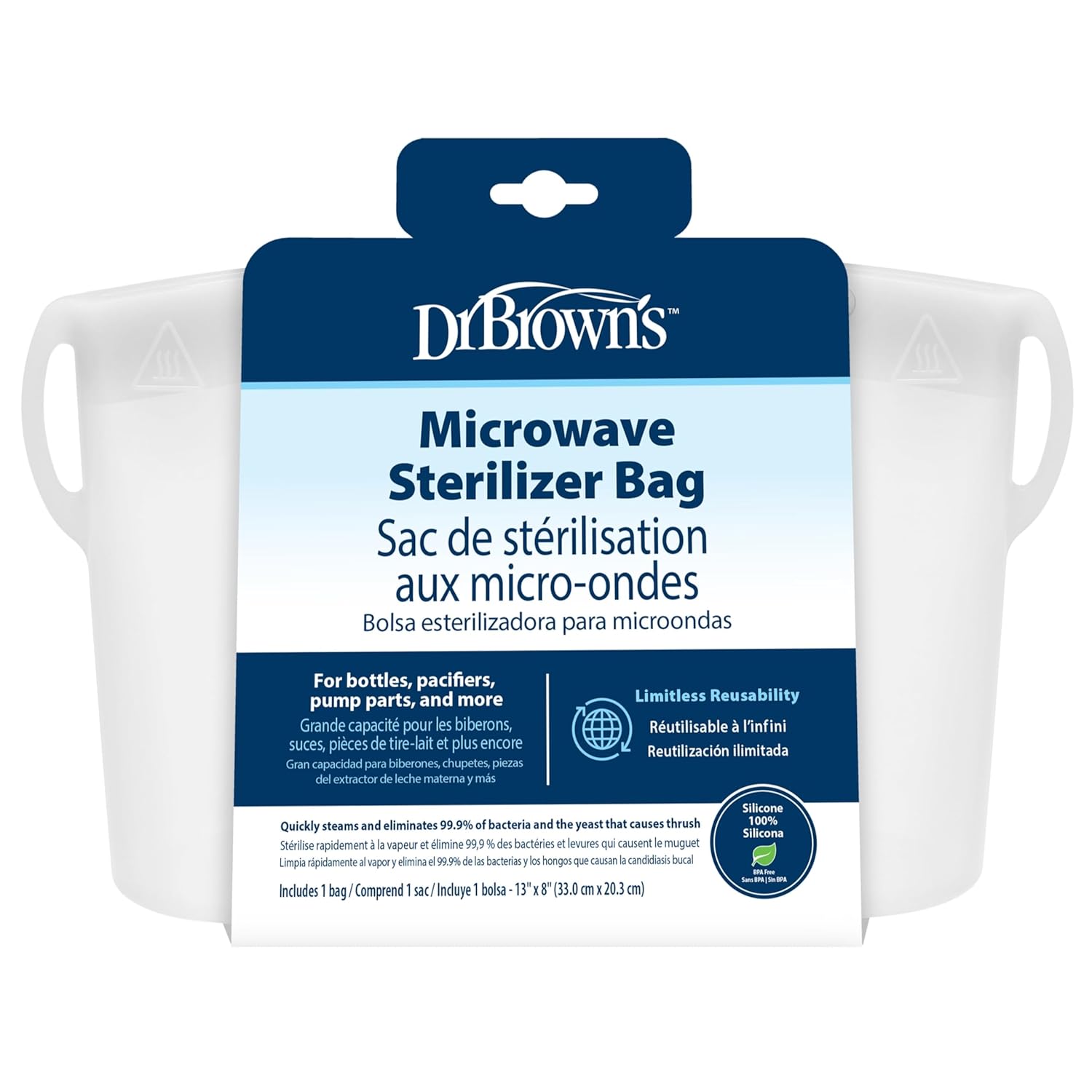 Dr. Brown's Silicone Sterilizer Bag: Easy, Fast, Safe!