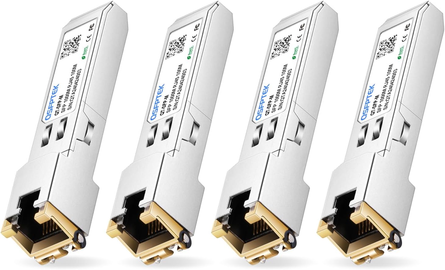 4Pack 1000BASE-T Copper SFP Transceiver for High-Speed Networking
