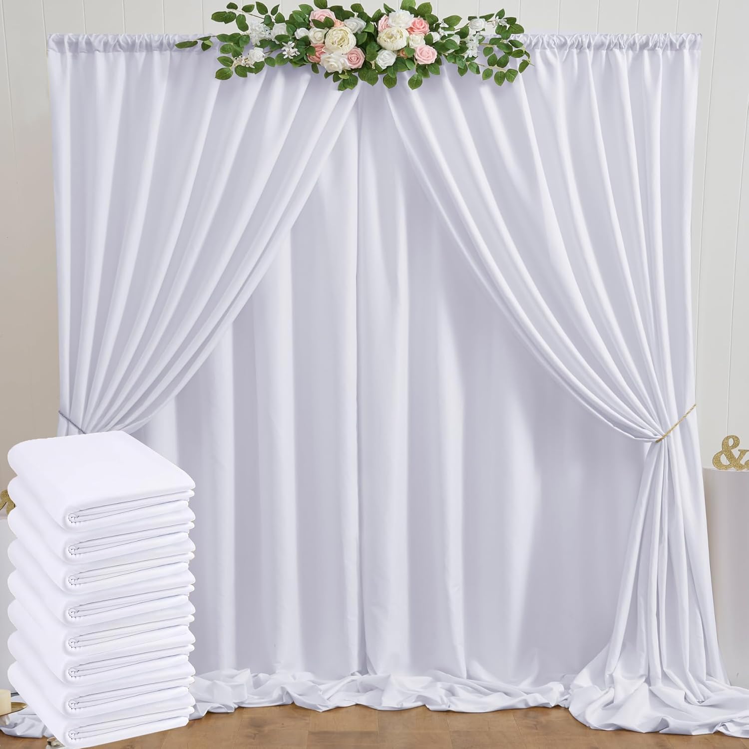 Thick Wrinkle-Resistant White Backdrop Panels - Perfect for Parties!