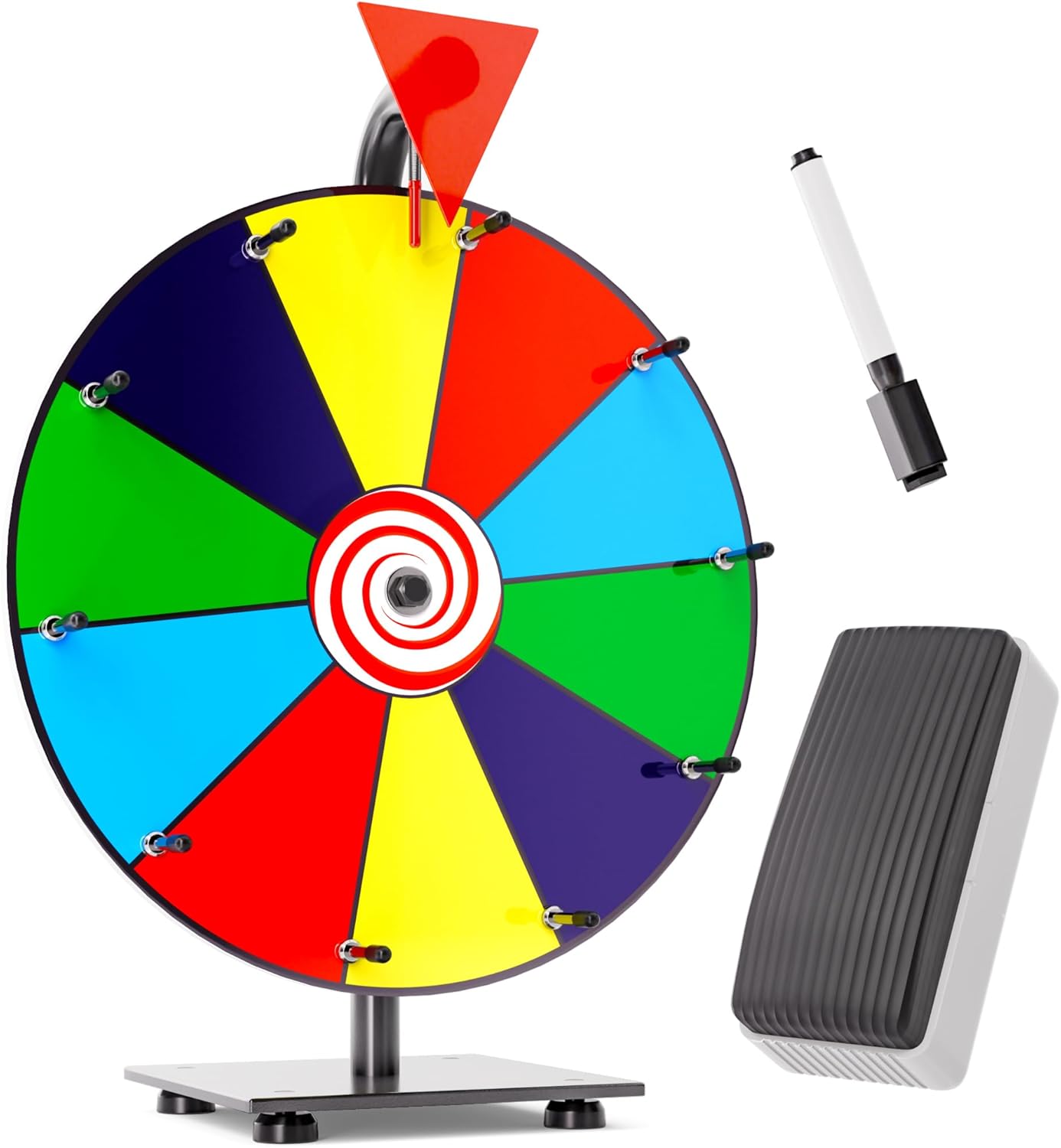 T-SIGN 12 Inch Heavy Duty Spinning Prize Wheel for Events