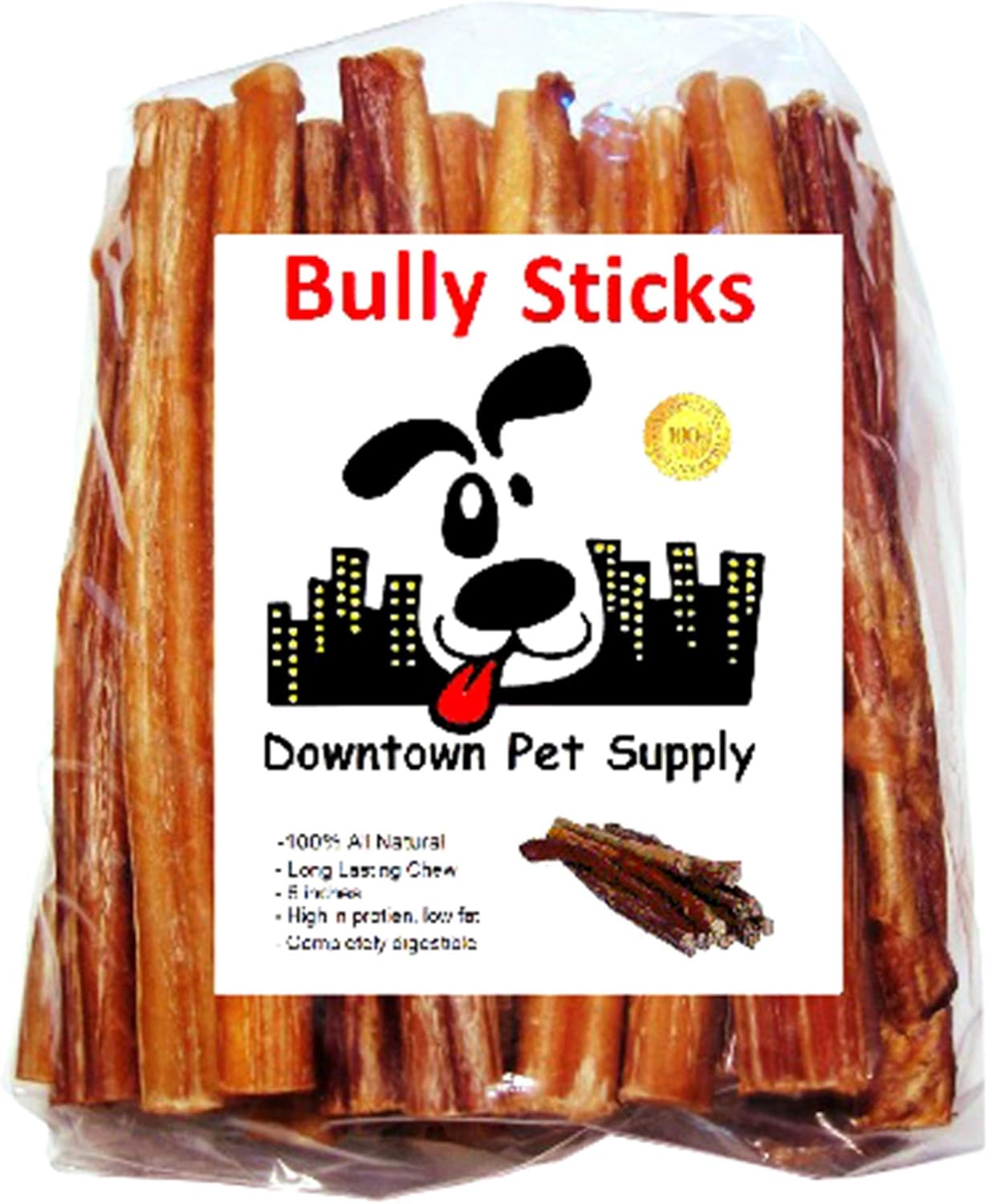 6-inch Bully Sticks for Dogs - Nutrient-Rich Chews in Bulk