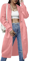 ELESOL Women's Casual Fleece Zip Up Hoodie for Year-Round Wear