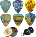 Cheliz Celluloid Guitar Picks Box - Unique Van Gogh Design