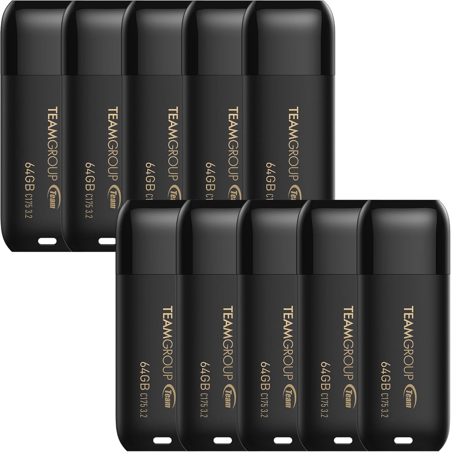 TEAMGROUP C175 64GB USB 3.2 Gen 1 Flash Drive 10 Pack