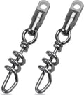 Fishing Corkscrew Swivels 750lbs Heavy Duty - Quick Release Connector