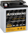YTX14AH-BS 12V 12Ah Battery for Motorcycle and ATV - Reliable