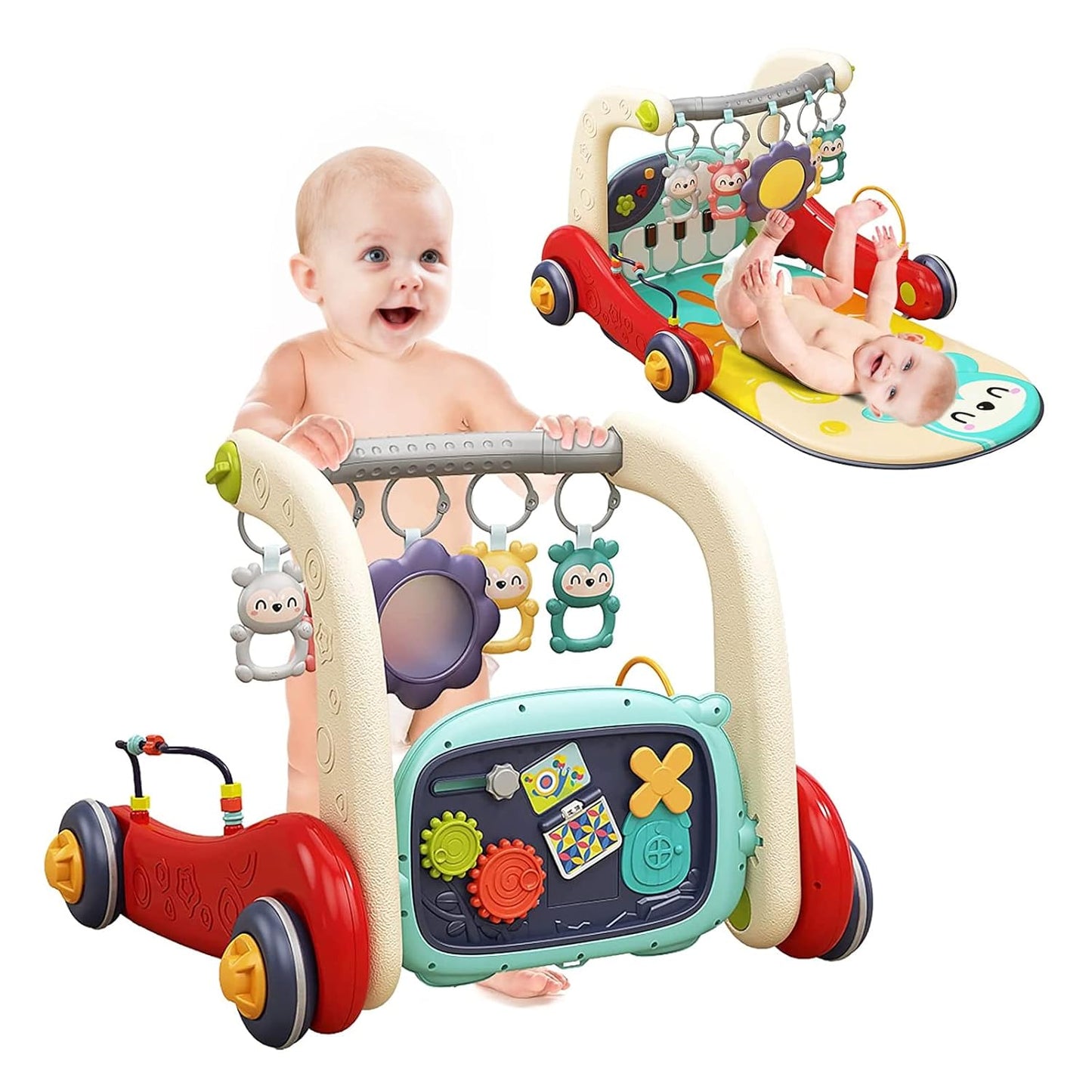 Asou Baby Gym Play Mat: 2-in-1 Piano Play & Tummy Time Fun!