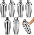 Cocktail Shaker 6 Pc Set 18.6 oz Stainless Steel - Professional