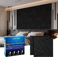 12 Pack Soundproof Wall Panels 12 x 12 x 0.47 in - Studio Black