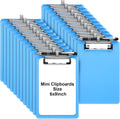Qilery Mini Clipboards - 24 Pcs A5 Memo Clipboards for All Needs