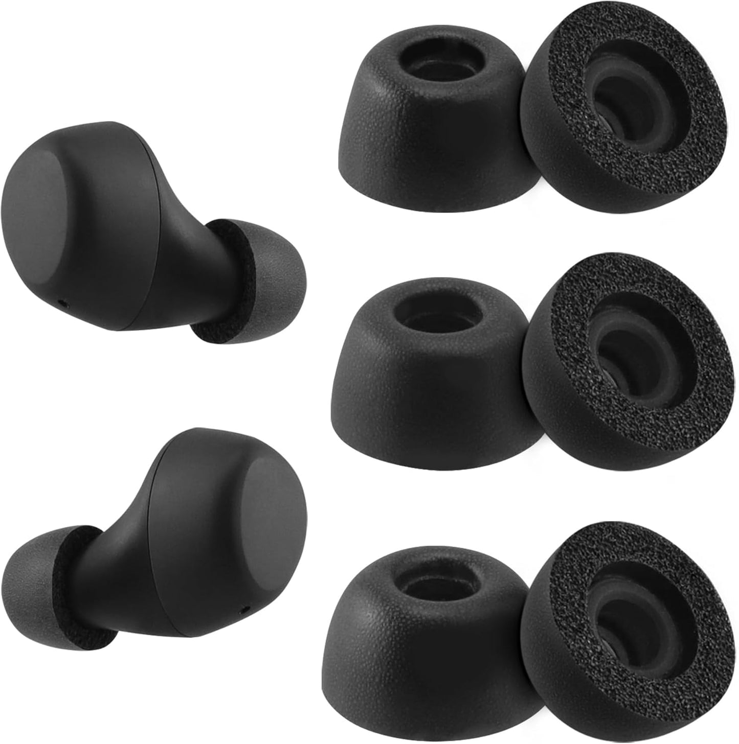Tozo A1 Wireless Earbud Foam Tips, Ultimate Comfort Trio