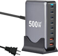 500W USB C Fast Charger Block 8-Port Charging Station - Multi-Device