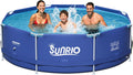 8 ft x 30 in Round Above Ground Swimming Pool - Family Frame Pool