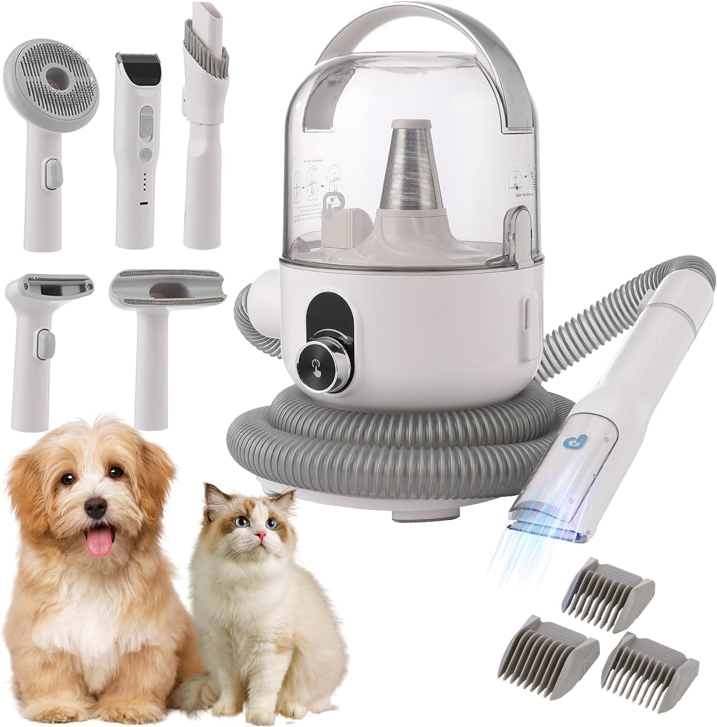 5-in-1 Pet Grooming Vac: 99% Hair Removal! - AsyPets