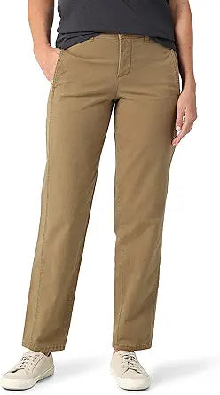 Lee Women's Ultra Lux Mid Rise Relaxed Straight Leg Pant Review