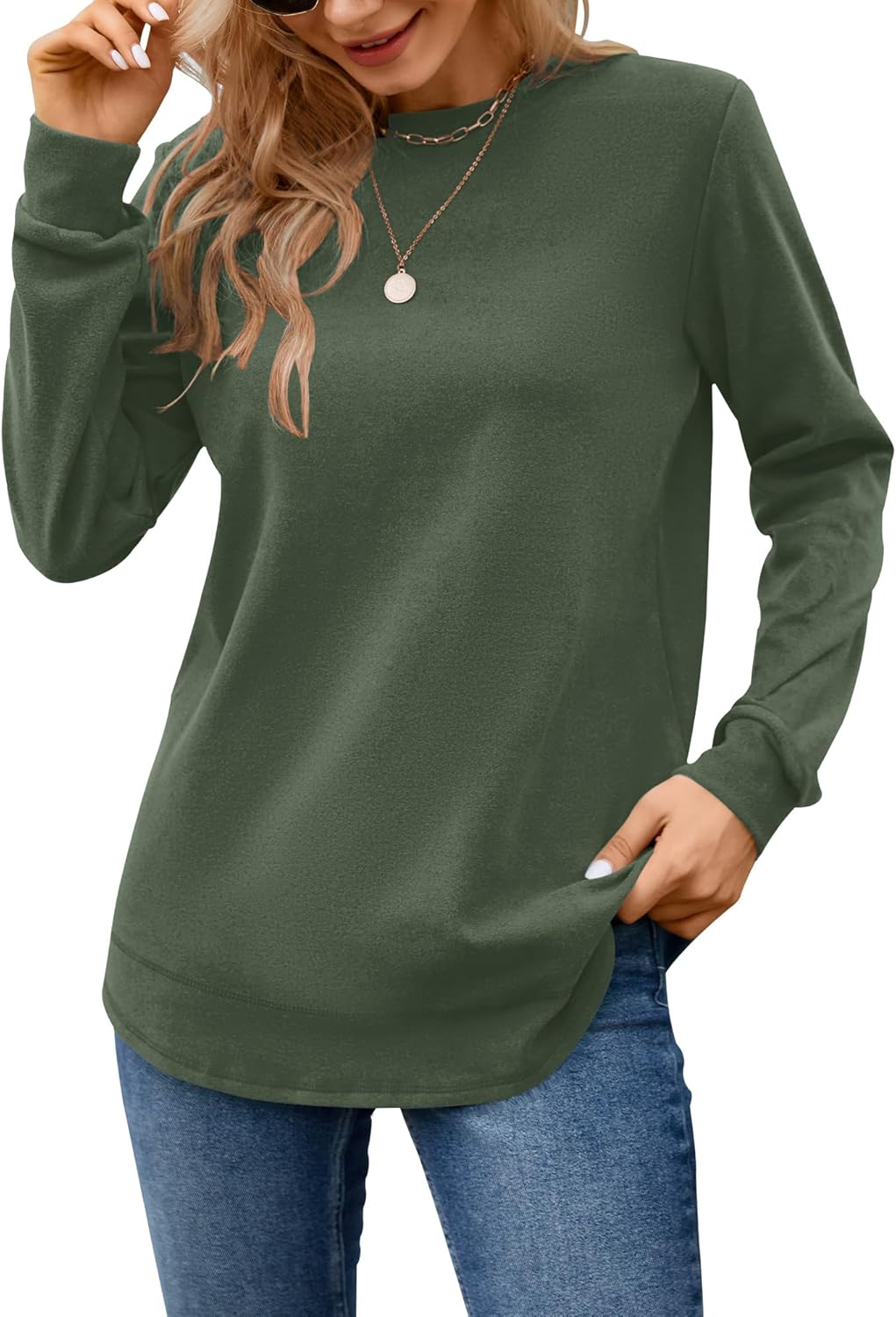MOLERANI Women's Cozy Crewneck Sweatshirt