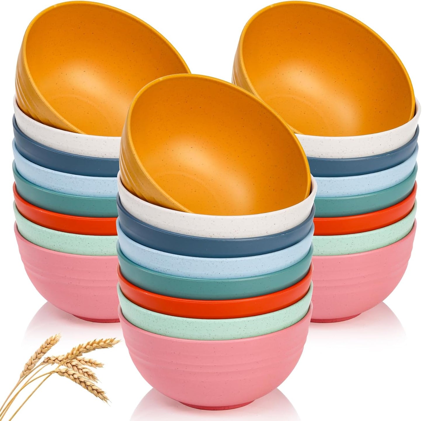 Durable Wheat Straw Bowls, Ideal for Soups & Salads