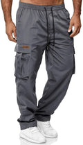 HOTake Men's Casual Cargo Sweatpants Waist Drawstring Joggers matching
