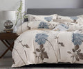 SLEEPBELLA Duvet Cover Queen Size Cotton 600 TC - Reversible Floral