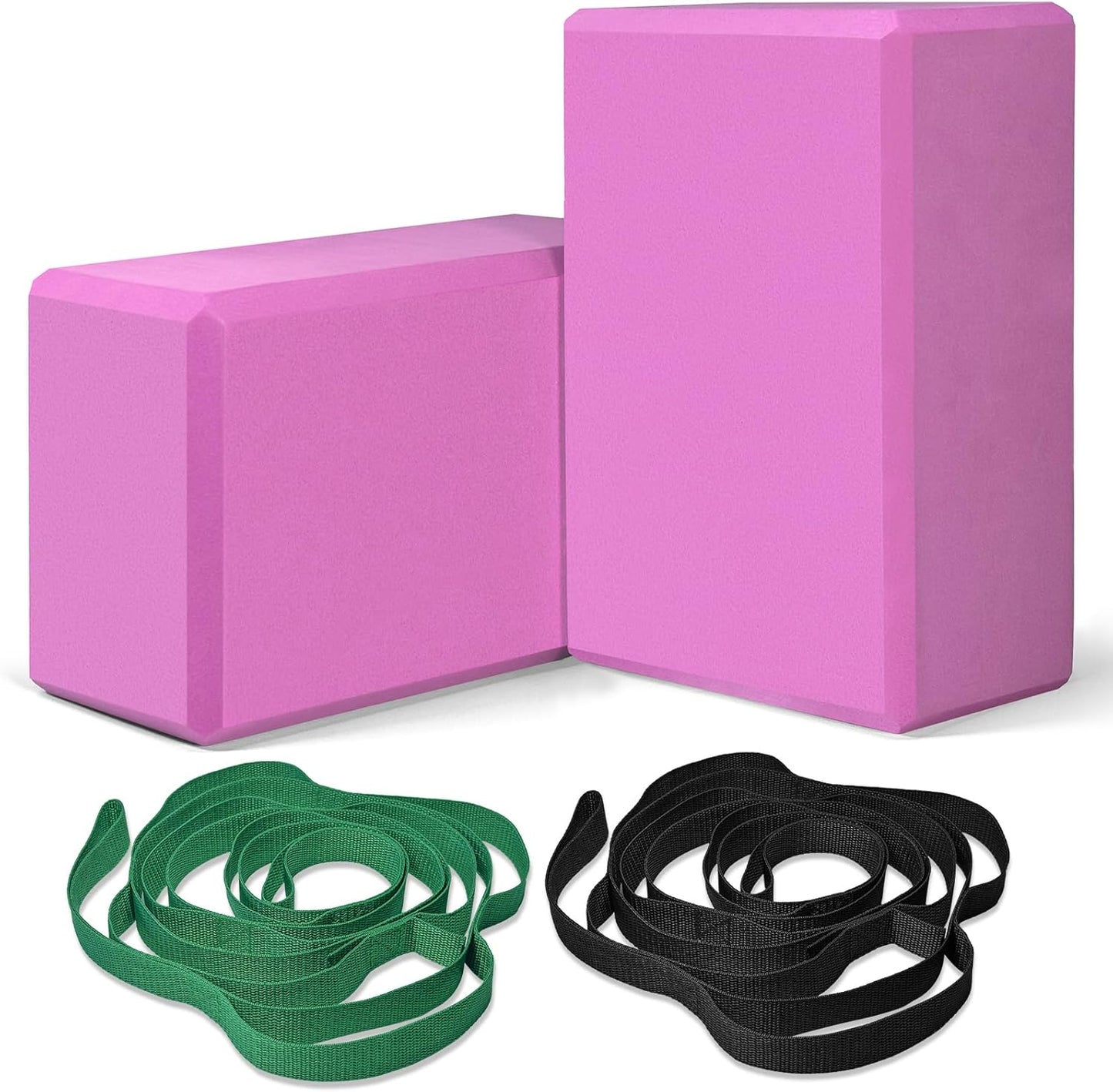 Yoga Block & Strap Set - Enhance Poses!