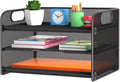 Samstar 3 Tier Letter Tray Paper Organizer with Handle - Sturdy Desk