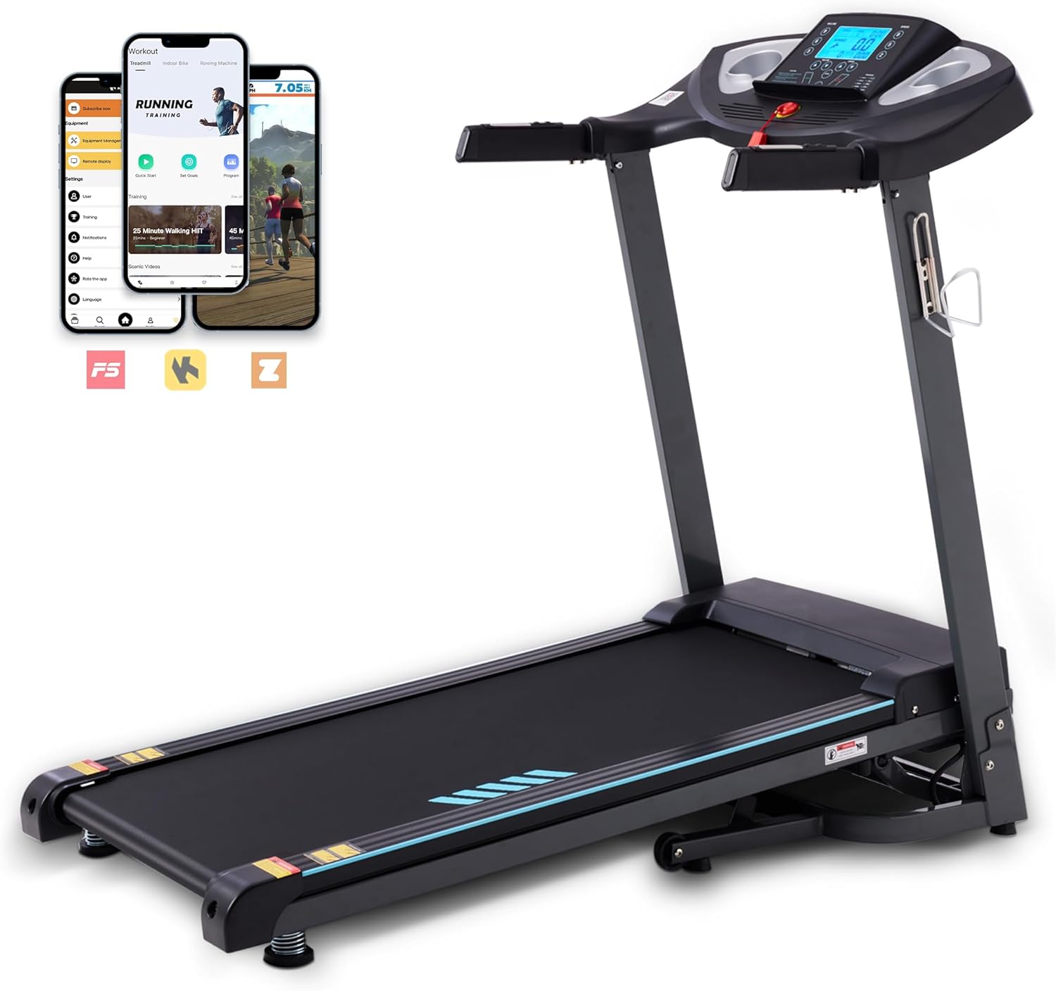 15% Auto Incline Treadmill for Home with 18in Wider Belt