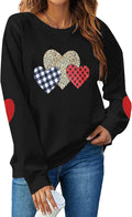 VILOVE Valentine's Heart Print Hoodie