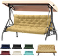 Porch Swing Cushions Waterproof 60x40 in - Comfortable 3-Seater