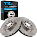 TRQ Front Brake Rotors Set Vented Compatible with 2020-2023 Cadillac