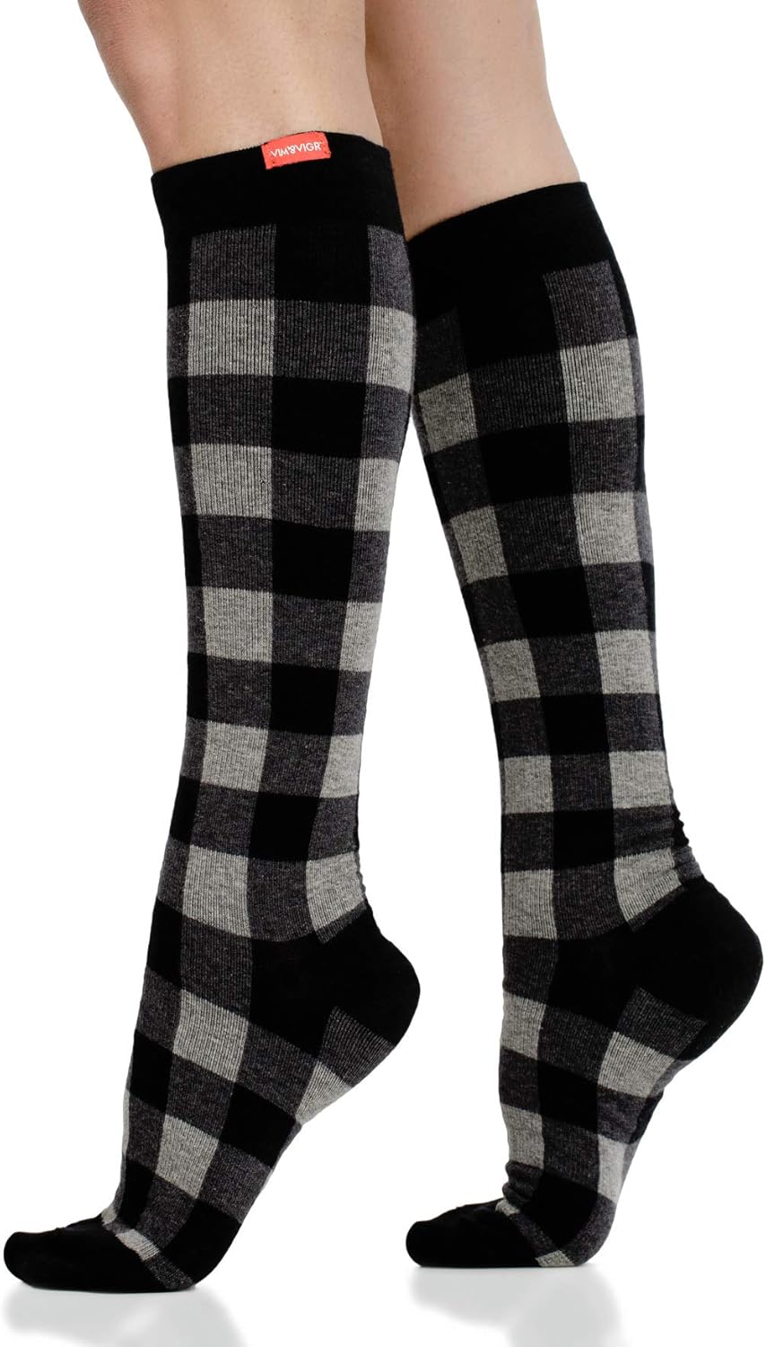 VIM & VIGR Cotton Compression Socks for Men & Women - 15-20 mmHg
